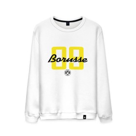 Мужской свитшот хлопок с принтом Borussia Dortmund - Borusse 09 (New 2018 Design) в Рязани, 100% хлопок |  | боруссия дортмунд