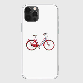 Чехол для iPhone 12 Pro Max с принтом Велосипед в Рязани, Силикон |  | Тематика изображения на принте: bicycle | байсикл | велик | красный | москва | педали