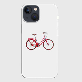 Чехол для iPhone 13 mini с принтом Велосипед в Рязани,  |  | bicycle | байсикл | велик | красный | москва | педали