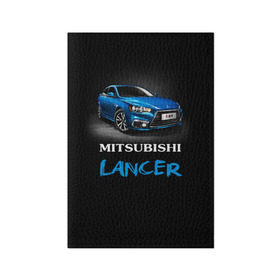 Обложка для паспорта матовая кожа с принтом Mitsubishi Lancer в Рязани, натуральная матовая кожа | размер 19,3 х 13,7 см; прозрачные пластиковые крепления | Тематика изображения на принте: auto | lancer | mitsubishi | авто | автомобиль | водитель | лансер | мицубиси | тачка | японец