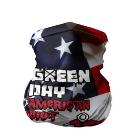 Бандана-труба 3D с принтом Green Day American Idiot в Рязани, 100% полиэстер, ткань с особыми свойствами — Activecool | плотность 150‒180 г/м2; хорошо тянется, но сохраняет форму | american idiot | green day | альтернативный | билли джо армстронг | грин дей | группа | зелёный день | майк дёрнт | музыка | панк | поп | поппанк | рок | сша | тре кул | флаг