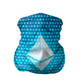 Бандана-труба 3D с принтом Blue Ethereum - Синий Эфириум в Рязани, 100% полиэстер, ткань с особыми свойствами — Activecool | плотность 150‒180 г/м2; хорошо тянется, но сохраняет форму | Тематика изображения на принте: black milk | cryptocurrency | eth | ethereum | etherium | litecoin | виталик бутерин | крипта | крипто | криптовалюта | лайткоин | майнер | майнинг | эфир