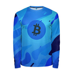 Мужской лонгслив 3D с принтом Blue Sea Camo Bitcoin в Рязани, 100% полиэстер | длинные рукава, круглый вырез горловины, полуприлегающий силуэт | Тематика изображения на принте: blue | camo | camouflage | coin | crypto | currency | ethereum | litecoin | mining | token | биткоин | биток | камо | камуфляж | крипта | крипто | криптовалюта | лайткоин | майнинг | ферма | эфир