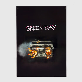 Постер с принтом Green Day магнитофон в огне в Рязани, 100% бумага
 | бумага, плотность 150 мг. Матовая, но за счет высокого коэффициента гладкости имеет небольшой блеск и дает на свету блики, но в отличии от глянцевой бумаги не покрыта лаком | american idiot | green day | альтернативный | билли джо армстронг | грин дей | группа | зелёный день | майк дёрнт | музыка | панк | поп | поппанк | рок | тре кул