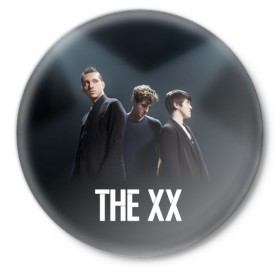 Значок с принтом The XX в Рязани,  металл | круглая форма, металлическая застежка в виде булавки | Тематика изображения на принте: 