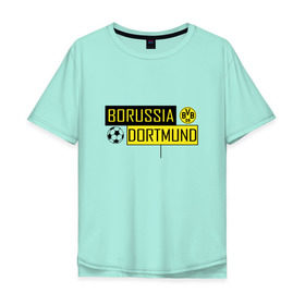 Мужская футболка хлопок Oversize с принтом Borussia Dortmund - New Design 2018 в Рязани, 100% хлопок | свободный крой, круглый ворот, “спинка” длиннее передней части | боруссия дортмунд