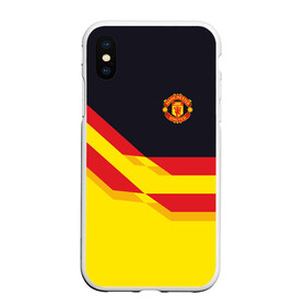 Чехол для iPhone XS Max матовый с принтом Manchester United в Рязани, Силикон | Область печати: задняя сторона чехла, без боковых панелей | манчестер юнайтед | эмблема