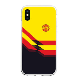 Чехол для iPhone XS Max матовый с принтом Manchester United #5 в Рязани, Силикон | Область печати: задняя сторона чехла, без боковых панелей | манчестер юнайтед | эмблема