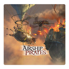 Магнитный плакат 3Х3 с принтом Airship pirates в Рязани, Полимерный материал с магнитным слоем | 9 деталей размером 9*9 см | steampunk