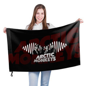 Флаг 3D с принтом Группа Arctic Monkeys в Рязани, 100% полиэстер | плотность ткани — 95 г/м2, размер — 67 х 109 см. Принт наносится с одной стороны | алекс тёрнер | арктик | арктические мартышки | гаражный | группа | дж ейми кук | инди рок | манкис | музыка | мэтт хелдер | ник о мэлли | обезьяна | постпанк ривайвл | психоделический | рок