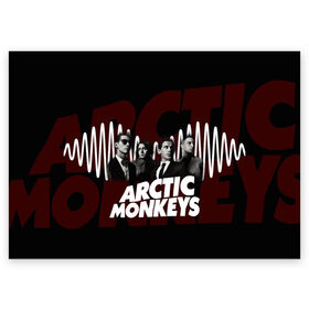 Поздравительная открытка с принтом Группа Arctic Monkeys в Рязани, 100% бумага | плотность бумаги 280 г/м2, матовая, на обратной стороне линовка и место для марки
 | Тематика изображения на принте: алекс тёрнер | арктик | арктические мартышки | гаражный | группа | дж ейми кук | инди рок | манкис | музыка | мэтт хелдер | ник о мэлли | обезьяна | постпанк ривайвл | психоделический | рок