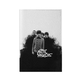 Обложка для паспорта матовая кожа с принтом Группа Arctic Monkeys в Рязани, натуральная матовая кожа | размер 19,3 х 13,7 см; прозрачные пластиковые крепления | Тематика изображения на принте: arctic monkeys обезьянка