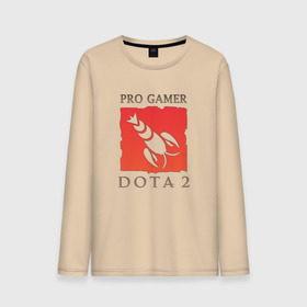 Мужской лонгслив хлопок с принтом Dota 2 Pro Gamer в Рязани, 100% хлопок |  | 