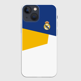 Чехол для iPhone 13 mini с принтом REAL MADRID GEOMETRY SPORT в Рязани,  |  | Тематика изображения на принте: emirates | fc | real madrid | клуб | мяч | реал мадрид