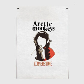 Постер с принтом Arctic Monkeys cornerstone в Рязани, 100% бумага
 | бумага, плотность 150 мг. Матовая, но за счет высокого коэффициента гладкости имеет небольшой блеск и дает на свету блики, но в отличии от глянцевой бумаги не покрыта лаком | Тематика изображения на принте: алекс тёрнер | арктик | арктические мартышки | гаражный | группа | джейми кук | инди рок | манкис | музыка | мэтт хелдер | ник о мэлли | обезьяна | постпанк ривайвл | психоделический | рок