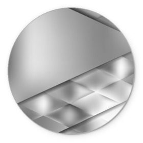 Коврик круглый с принтом Grey rhombuses в Рязани, резина и полиэстер | круглая форма, изображение наносится на всю лицевую часть | Тематика изображения на принте: grey | абстракция | геометрия | ромб | текстура