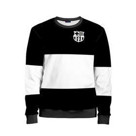 Детский свитшот 3D с принтом FC Barcelona Black Collection в Рязани, 100% полиэстер | свободная посадка, прямой крой, мягкая тканевая резинка на рукавах и понизу свитшота | black collection | fc | fc barcelona | fcb | fly emirates | ronaldo | барселона | зож | клуб | линии | месси | модные | мяч | реал мадрид | спорт | спортивные | тренды | футбол | футбольный клуб | эмблема