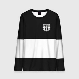 Мужской лонгслив 3D с принтом FC Barcelona Black Collection в Рязани, 100% полиэстер | длинные рукава, круглый вырез горловины, полуприлегающий силуэт | black collection | fc | fc barcelona | fcb | fly emirates | ronaldo | барселона | зож | клуб | линии | месси | модные | мяч | реал мадрид | спорт | спортивные | тренды | футбол | футбольный клуб | эмблема