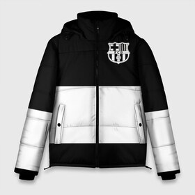 Мужская зимняя куртка 3D с принтом FC Barcelona Black Collection в Рязани, верх — 100% полиэстер; подкладка — 100% полиэстер; утеплитель — 100% полиэстер | длина ниже бедра, свободный силуэт Оверсайз. Есть воротник-стойка, отстегивающийся капюшон и ветрозащитная планка. 

Боковые карманы с листочкой на кнопках и внутренний карман на молнии. | Тематика изображения на принте: black collection | fc | fc barcelona | fcb | fly emirates | ronaldo | барселона | зож | клуб | линии | месси | модные | мяч | реал мадрид | спорт | спортивные | тренды | футбол | футбольный клуб | эмблема