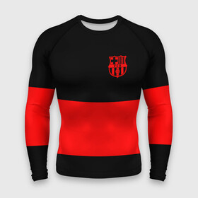 Мужской рашгард 3D с принтом FC Barcelona Black Collection в Рязани,  |  | Тематика изображения на принте: black collection | fc | fc barcelona | fcb | fly emirates | ronaldo | барселона | зож | клуб | линии | месси | модные | мяч | реал мадрид | спорт | спортивные | тренды | футбол | футбольный клуб | эмблема