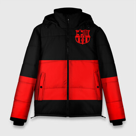 Мужская зимняя куртка 3D с принтом FC Barcelona Black Collection в Рязани, верх — 100% полиэстер; подкладка — 100% полиэстер; утеплитель — 100% полиэстер | длина ниже бедра, свободный силуэт Оверсайз. Есть воротник-стойка, отстегивающийся капюшон и ветрозащитная планка. 

Боковые карманы с листочкой на кнопках и внутренний карман на молнии. | Тематика изображения на принте: black collection | fc | fc barcelona | fcb | fly emirates | ronaldo | барселона | зож | клуб | линии | месси | модные | мяч | реал мадрид | спорт | спортивные | тренды | футбол | футбольный клуб | эмблема