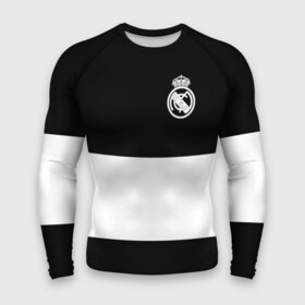 Мужской рашгард 3D с принтом Real Madrid Black Collection в Рязани,  |  | Тематика изображения на принте: emirates | fc | real madrid | клуб | мяч | реал мадрид