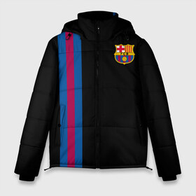 Мужская зимняя куртка 3D с принтом FC Barcelona Line Collection в Рязани, верх — 100% полиэстер; подкладка — 100% полиэстер; утеплитель — 100% полиэстер | длина ниже бедра, свободный силуэт Оверсайз. Есть воротник-стойка, отстегивающийся капюшон и ветрозащитная планка. 

Боковые карманы с листочкой на кнопках и внутренний карман на молнии. | fc | барселона | эмблема