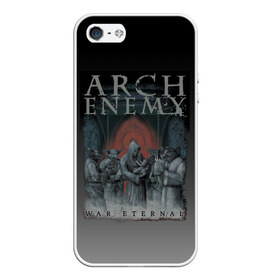 Чехол для iPhone 5/5S матовый с принтом Arch Enemy в Рязани, Силикон | Область печати: задняя сторона чехла, без боковых панелей | Тематика изображения на принте: alissa white gluz | arch enemy | алисса уайт глаз | арч энеми