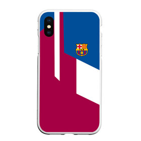 Чехол для iPhone XS Max матовый с принтом FC Barcelona 2018 в Рязани, Силикон | Область печати: задняя сторона чехла, без боковых панелей | fc | барселона | эмблема