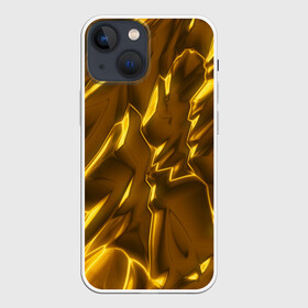 Чехол для iPhone 13 mini с принтом Золотые разводы в Рязани,  |  | abstraction | gold | rich | texture | богатство | золотая абстракция | золото | кубики | текстура