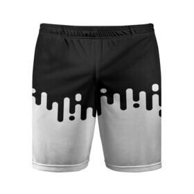 Мужские шорты 3D спортивные с принтом Чёрно-белый узор в Рязани,  |  | abstraction | engine | pattern | абстракция | геометрия | графики | движение | краска | текстура | чертежи | штрихи