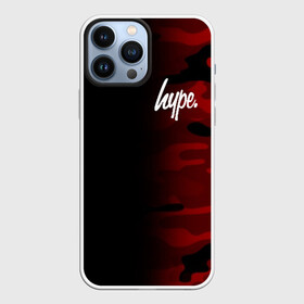 Чехол для iPhone 13 Pro Max с принтом Hype Military Black Red в Рязани,  |  | brand | camo | hype | military | rap | swag | бренд | камо | камуфляж | милитари | модные | надписи | полосы | популярные | пятна | тренд | тренды | узоры | хайп | хайпанем | хаки | цвета