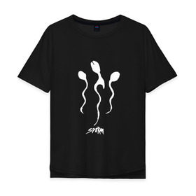 Мужская футболка хлопок Oversize с принтом OOMPH! Sperm в Рязани, 100% хлопок | свободный крой, круглый ворот, “спинка” длиннее передней части | Тематика изображения на принте: andreas crap | defekt | dero goi | des wahnsinns fette beut | ego | glaubeliebetod | monster | oomph | plastik | robert flux | sperm | unrein | wahrheit oder pflicht | wunschkind