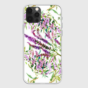 Чехол для iPhone 12 Pro с принтом Лаванда в Рязани, силикон | область печати: задняя сторона чехла, без боковых панелей | vppdgryphon | арт | лаванда | лес | тропики | франция | цветок | цветы