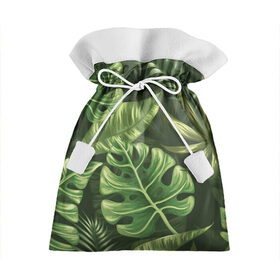 Подарочный 3D мешок с принтом Доисторический лес в Рязани, 100% полиэстер | Размер: 29*39 см | vppdgryphon | арт | краска | лес | папоротник | прикольные | тропики | цветные | цветок | цветы