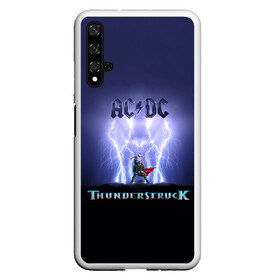 Чехол для Honor 20 с принтом AC DC Тор молнии в Рязани, Силикон | Область печати: задняя сторона чехла, без боковых панелей | ac dc | acdc | ангус янг | блюз рок | группа | крис слэйд | рок | рок н ролл | стиви янг | хард рок | эксл роуз