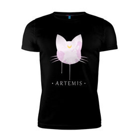 Мужская футболка премиум с принтом Artemis в Рязани, 92% хлопок, 8% лайкра | приталенный силуэт, круглый вырез ворота, длина до линии бедра, короткий рукав | Тематика изображения на принте: anime | sailor moon | аниме | сейлор мун