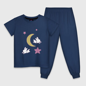 Детская пижама хлопок с принтом Луна в Рязани, 100% хлопок |  брюки и футболка прямого кроя, без карманов, на брюках мягкая резинка на поясе и по низу штанин
 | Тематика изображения на принте: anime | sailor moon | аниме | сейлор мун