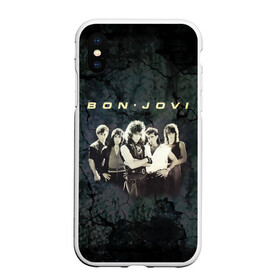 Чехол для iPhone XS Max матовый с принтом Группа Bon Jovi в Рязани, Силикон | Область печати: задняя сторона чехла, без боковых панелей | bon jovi | бон | бон джови | глэм | группа | джови | джон | рок | хард