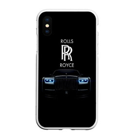 Чехол для iPhone XS Max матовый с принтом Rolls Royce phantom в Рязани, Силикон | Область печати: задняя сторона чехла, без боковых панелей | luxury | phantom | rich | rolls royce | rr | авто | автомобили | бренд | известные | логотип | машина | надписи | огни | ролс ройс | роскошь | тень | фары | черный