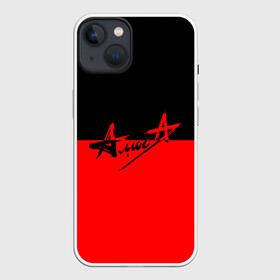Чехол для iPhone 13 с принтом Флаг группа Алиса в Рязани,  |  | алиса | группа | красный | рок | черный