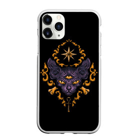 Чехол для iPhone 11 Pro матовый с принтом Сфинкс в Рязани, Силикон |  | cat | egypt | eye | gold | look | ornament | patterns | взгляд | глаз | египет | золото | кот | орнамент | узоры