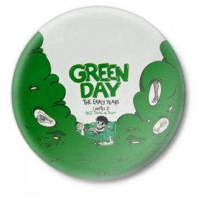 Значок с принтом Монстр Green Day в Рязани,  металл | круглая форма, металлическая застежка в виде булавки | american idiot | green day | альтернативный | билли джо армстронг | грин дей | группа | зелёный день | майк дёрнт | музыка | надпись | панк | поп | поппанк | рок | тре кул