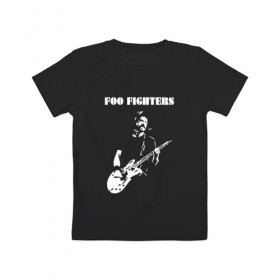 Детская футболка хлопок с принтом Foo Fighters в Рязани, 100% хлопок | круглый вырез горловины, полуприлегающий силуэт, длина до линии бедер | Тематика изображения на принте: ff | foo fighters | альтернативный | группа | дэйв грол | крис шифлетт | метал | музыка | надпись | нэйт мендел | постгранж | пэт смир | рок | тейлор хокинс | фу файтерс | фф | хард | хардрок