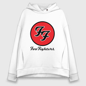 Женское худи Oversize хлопок с принтом Foo Fighters в Рязани, френч-терри — 70% хлопок, 30% полиэстер. Мягкий теплый начес внутри —100% хлопок | боковые карманы, эластичные манжеты и нижняя кромка, капюшон на магнитной кнопке | ff | foo fighters | альтернативный | группа | дэйв грол | крис шифлетт | метал | музыка | надпись | нэйт мендел | постгранж | пэт смир | рок | тейлор хокинс | фу файтерс | фф | хард | хардрок