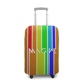 Чехол для чемодана 3D с принтом Imagine Dragons краска в Рязани, 86% полиэфир, 14% спандекс | двустороннее нанесение принта, прорези для ручек и колес | альтернативный | американская | группа | драгонс | имеджин | инди | индирок | поп | рок | электроник