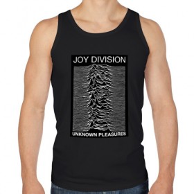 Мужская майка хлопок с принтом Joy Division в Рязани, 100% хлопок |  | postpunk | unknown pleasures | бернард самнер | британская рок группа | джой дивижн | иэн кёртис | неизвестные удовольствия | питер хук | постпанк | стивен моррис