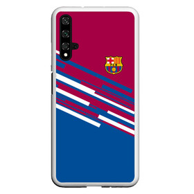 Чехол для Honor 20 с принтом FC Barcelona 2018 Sport line в Рязани, Силикон | Область печати: задняя сторона чехла, без боковых панелей | Тематика изображения на принте: fc | fc barcelona | fcb | fly emirates | ronaldo | абстракция | барселона | геометрия | зож | клуб | линии | месси | модные | мяч | реал мадрид | спорт | спортивные | тренды | футбол | футбольный клуб | эмблема