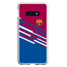 Чехол для Samsung S10E с принтом FC Barcelona 2018 Sport line в Рязани, Силикон | Область печати: задняя сторона чехла, без боковых панелей | Тематика изображения на принте: fc | fc barcelona | fcb | fly emirates | ronaldo | абстракция | барселона | геометрия | зож | клуб | линии | месси | модные | мяч | реал мадрид | спорт | спортивные | тренды | футбол | футбольный клуб | эмблема