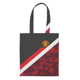 Сумка 3D повседневная с принтом Manchester United Sport Camo в Рязани, 100% полиэстер | Плотность: 200 г/м2; Размер: 34×35 см; Высота лямок: 30 см | emirates | fc | manchester united | абстракция | геометрия | зож | клуб | линии | манчестер юнайтед | модные | мяч | россии | спорт | спортивные | стиль | тренды | футбол | футбольный клуб | экстрим | эмблема